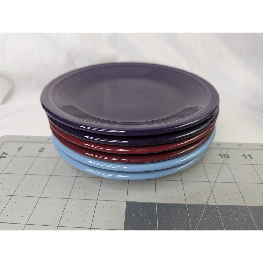 Fiesta Homer Laughlin‎  Salad Plates 7.25 Inch Lot of 6